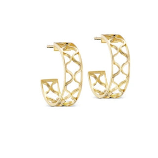 L. Klein 18K Gold Hoop Earrings