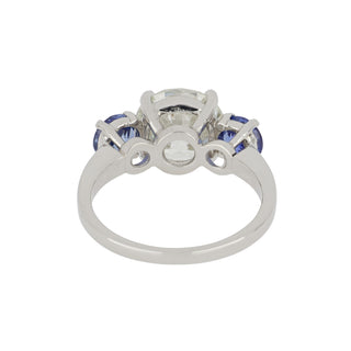 Estate Platinum Diamond Three Stone Engagement Ring