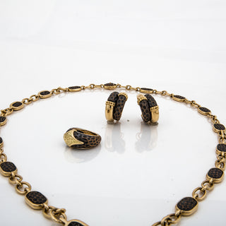 Estate Boucheron 18K Gold & Bronze Jewelry Suite