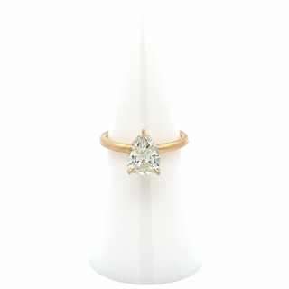 Tenenbaum Workshop GIA 1.56 Carat Pear Cut Diamond Solitaire Engagement Ring