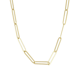 Tenenbaum 14K Paperclip Link Necklace 20"