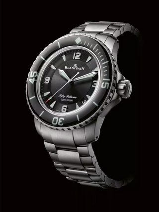 Blancpain Titanium Fifty Fathoms Automatique with a Titanium Bracelet