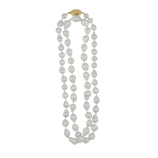 Estate 18K Gold Baroque South Sea Pearl Necklace