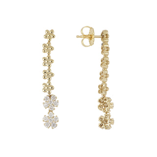 Tenenbaum Workshop 18K Diamond Cluster Drop Earrings