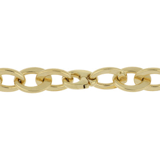 Antonio Papini 18K Gold Oval Link Necklace