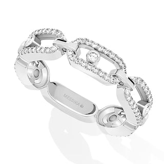 Messika Move 18K White Gold Diamond 3/4 Band