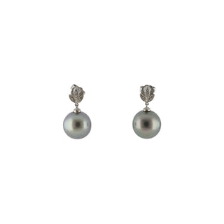 Vintage/Estate 14K Gold Drop Earrings with Diamond