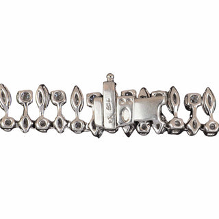 Vintage/Estate White Platinum Diamonds Fringe Necklace