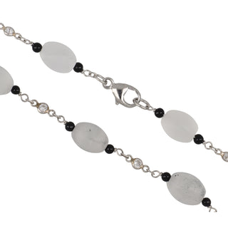 Tenenbaum Workshop Platinum Rock Crystal and Diamond Necklace