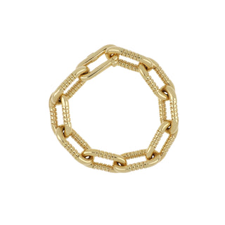 Antonio Papini 18K Gold Oval Link Bracelet