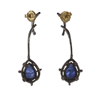 Tenenbaum Collection Silver Tanzanites with Diamond Suite