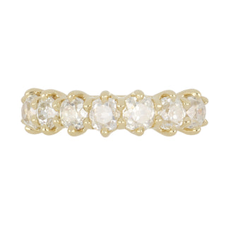 18K Gold Old Mine-Cut Diamond Band
