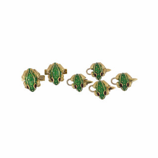 David Webb 18K Gold Rubies Dress Set