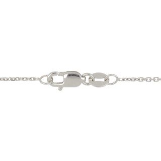 18K White Gold Large Diamond Star Necklace