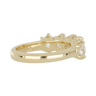 18K Gold Old Mine-Cut Diamond Band