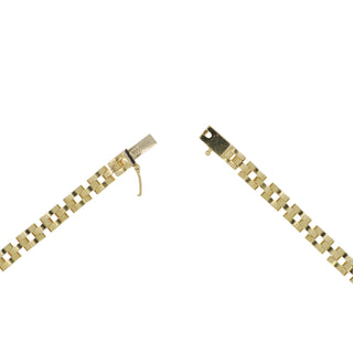 Vntage 18K Gold Ruby & Diamond Link Necklace