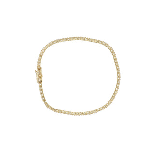 18K Gold Diamond Line Bracelet