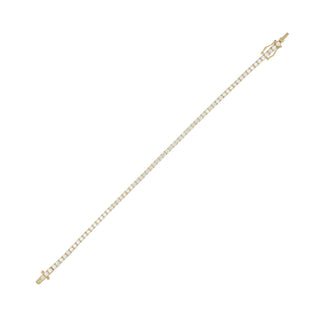 18K Gold Diamond Line Bracelet