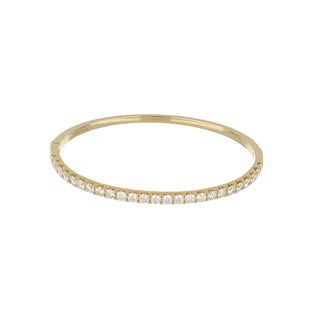Tenenbaum 18K Gold 3.00ct Diamond Bangle