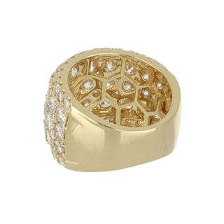 Tenenbaum 18K Gold Wide Pave Diamond Half Band