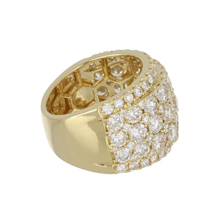 Tenenbaum 18K Gold Wide Pave Diamond Half Band