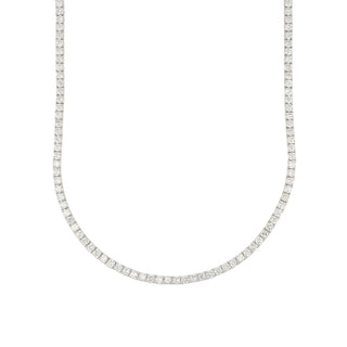 Tenenbaum 18K White Gold Diamond Line Necklace