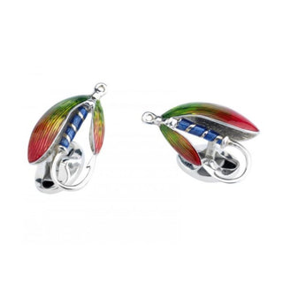 Deakin & Francis Sterling Silver Fly Fishing Cufflinks