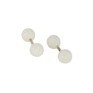 Deakin & Francis Sterling Silver Golf Ball Cufflinks