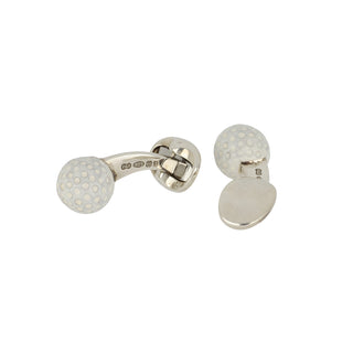 Deakin & Francis Sterling Silver Golf Ball Cufflinks