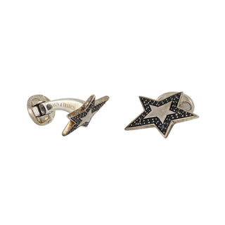 Deakin & Francis Sterling Silver Star Spinel Cufflinks