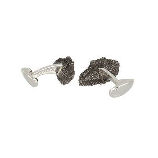 Deakin & Francis Sterling Silver Oyster Cufflinks