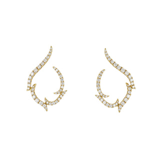 Lisa Nik 18K Gold Diamond Earrings