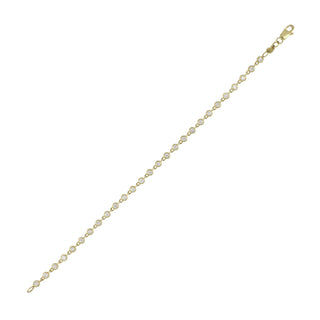 Lisa Nik 18K Gold Bezel-Set Diamond Chain Bracelet