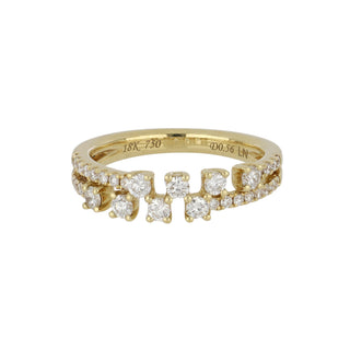 Lisa Nik 'Sparkle' Diamond Half Band in 18K Gold