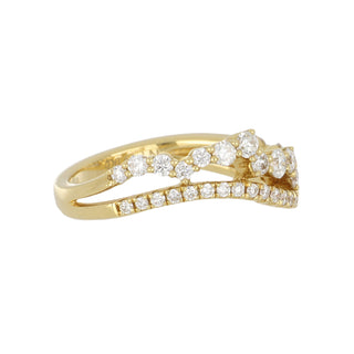 Lisa Nik 18K Gold 'Sparkle' Diamond Half Band