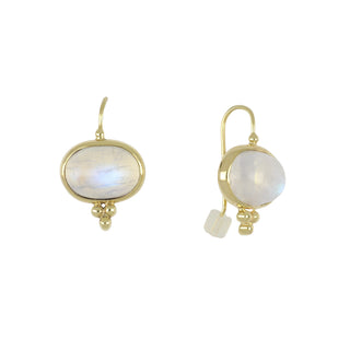 Mazza 14K Gold Capri Moonstone Earrings