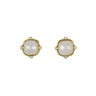 Mazza 14K Gold Mabe Pearl Earrings
