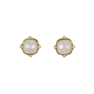 Mazza 14K Gold Mabe Pearl Earrings