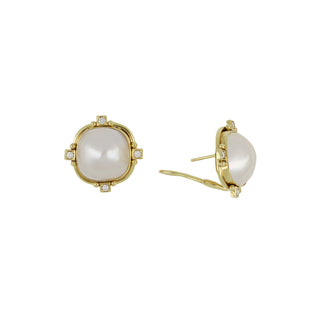 Mazza 14K Gold Mabe Pearl Earrings