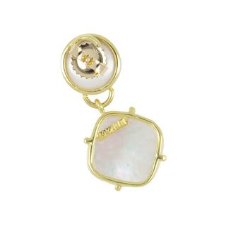 Mazza 14K Double Pearl Drop Earrings