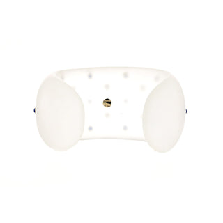 Estate Trianon Two-Tone Rock Crystal Cuff Bracelet with Diamonds