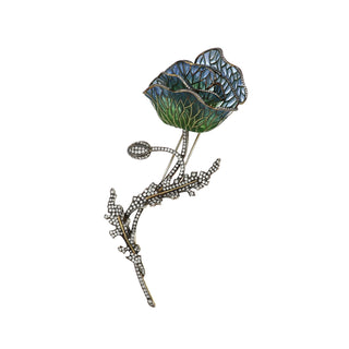 Vintage/Estate 18K Gold Diamonds Brooch