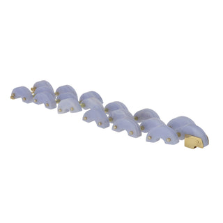 Aletto Brothers 18K Gold Chalcedony Bridge Link Bracelet with Diamonds