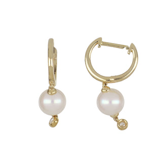 Mastoloni 14K Gold Freshwater Pearl Drop Earrings