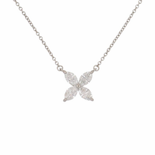 Estate Tiffany & Co. Victoria Diamond Platinum Pendant Necklace