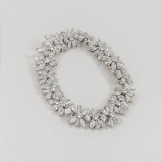 Mid-Century Cartier Platinum Mixed-Cut Diamond Line Bracelet