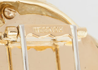 Estate David Webb 18K Gold Rock Crystal Fish Brooch
