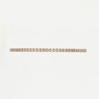 Estate 18K Gold Diamonds Bangle Bracelet