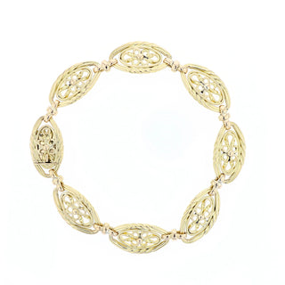 Belle Èpoque 18K Gold Openwork Link Bracelet