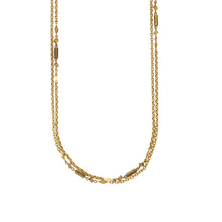 Victorian 18K Gold Etruscan Revival Longuard Chain